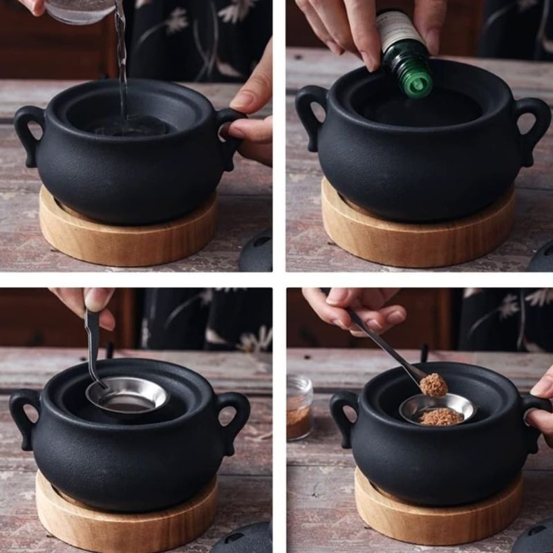 Diffuseur D’Huiles Essentielles Design En Céramique Chauffante Réutilisable