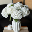 Fleur Artificielle Blanc Bouquet Hortensia Dense