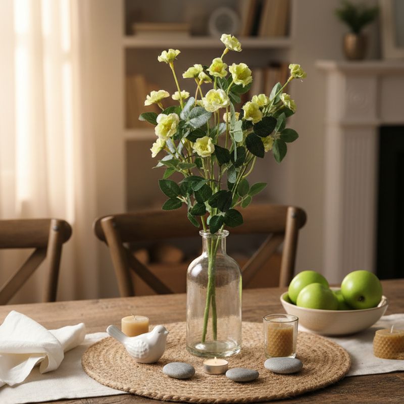 Fleur Artificielle Vert Bouquet Décoratif