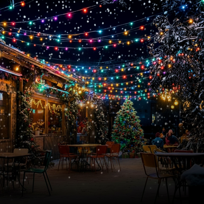 Guirlandes d’Extérieur LED Festives