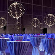 Éclairages de Salle Ballons LED Transparents Lot de 5