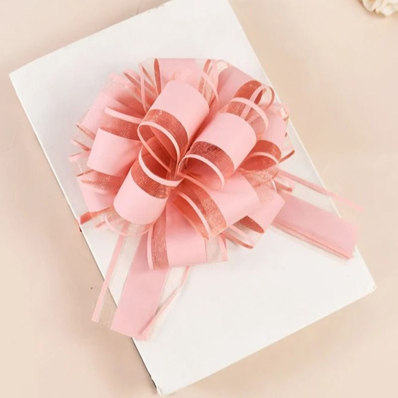 Décoration Festive Rubans à Nœuds Élégants en Soie Lot de 2 Pièces