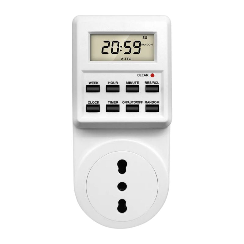 Programmateur De Prise Digitale Avec Écran LCD Et Boutons De Contrôle