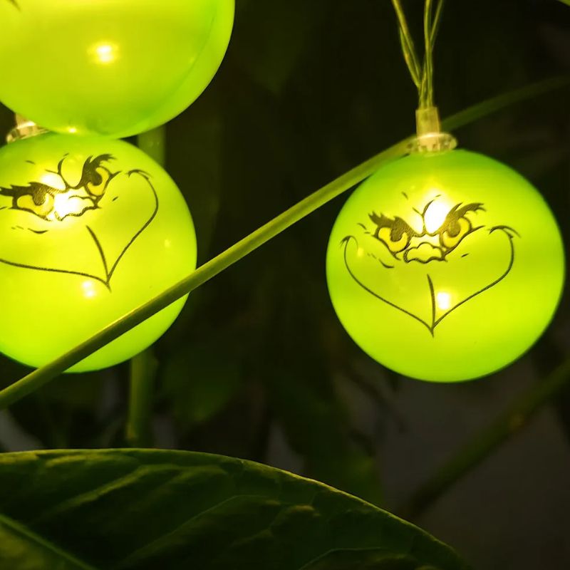 Guirlandes de Noël LED Grinch