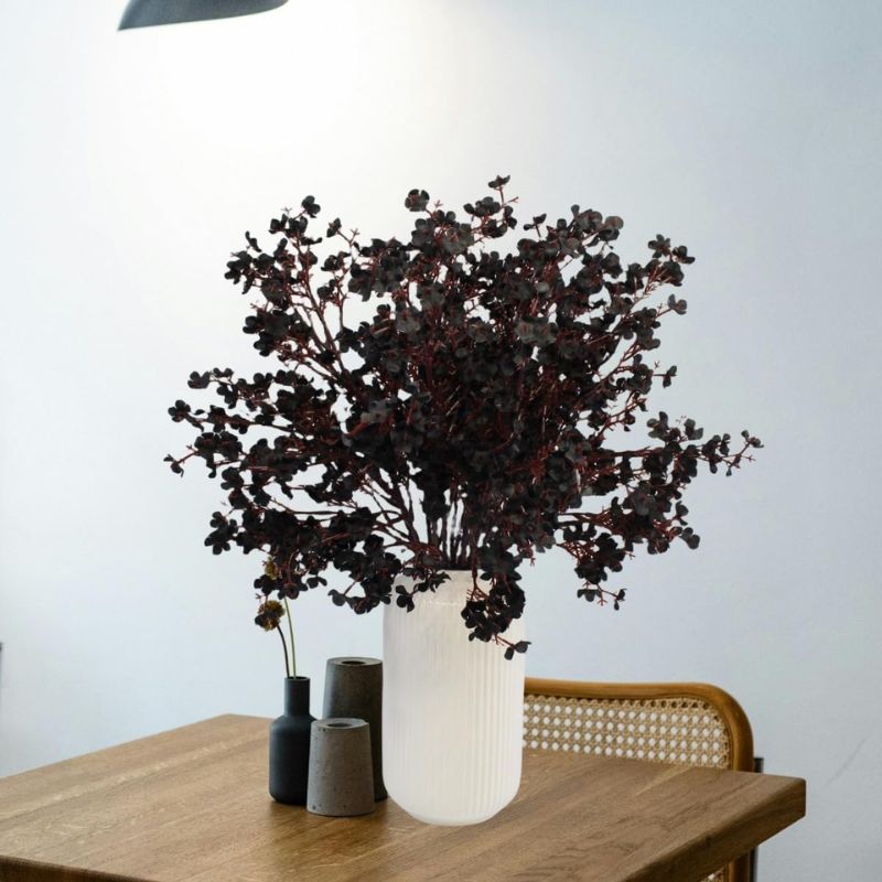 Fleur Artificielle Noir Avec Branche Fine