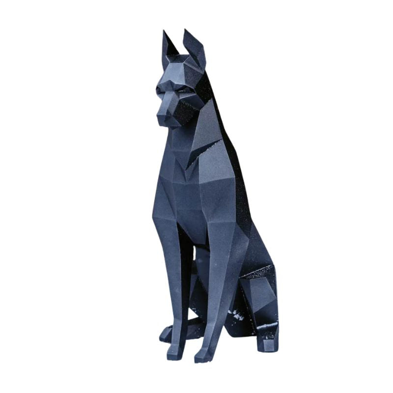 Sculpture Papier Doberman 3D