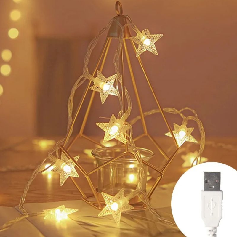 Guirlande LED Étoiles Lumineuses