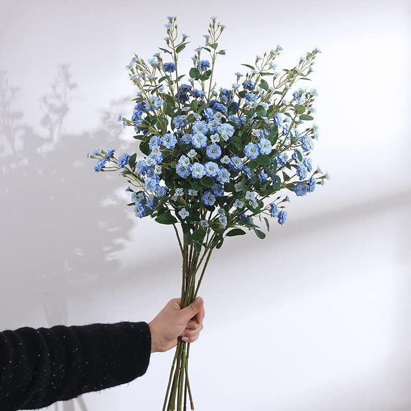 Fleur Artificielle Bleu Tige Élancée Et Ramifiée