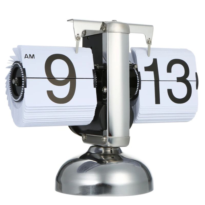 Horloge Ancienne De Table À Cartes Rétro