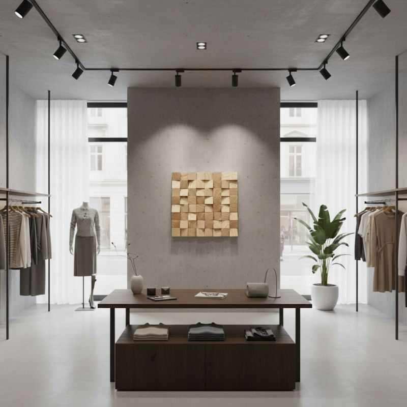 Panneau Mural Bois Avec Effet 3D