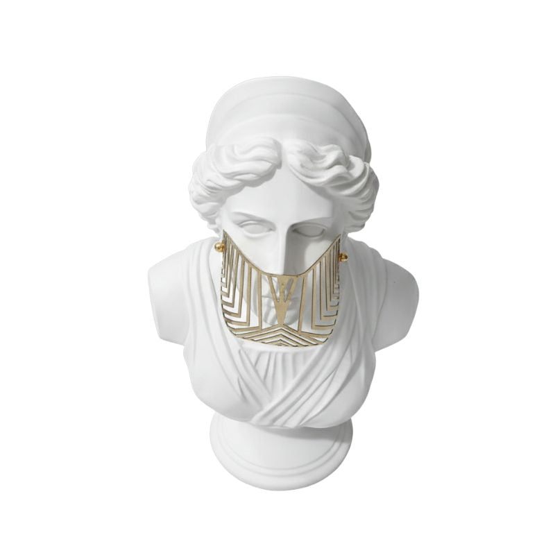 Sculpture David Moderne Avec Masque Artistique