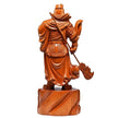 Sculpture En Bois Statue Guan Gong Feng Shui Sculptée