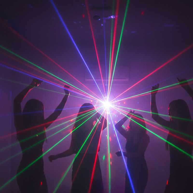 Éclairages De Salle Lumière De Scène Avec Effets Spéciaux Multicolores