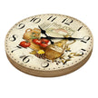Horloge En Bois Décorative Avec Illustration Cuisine Méditerranéenne