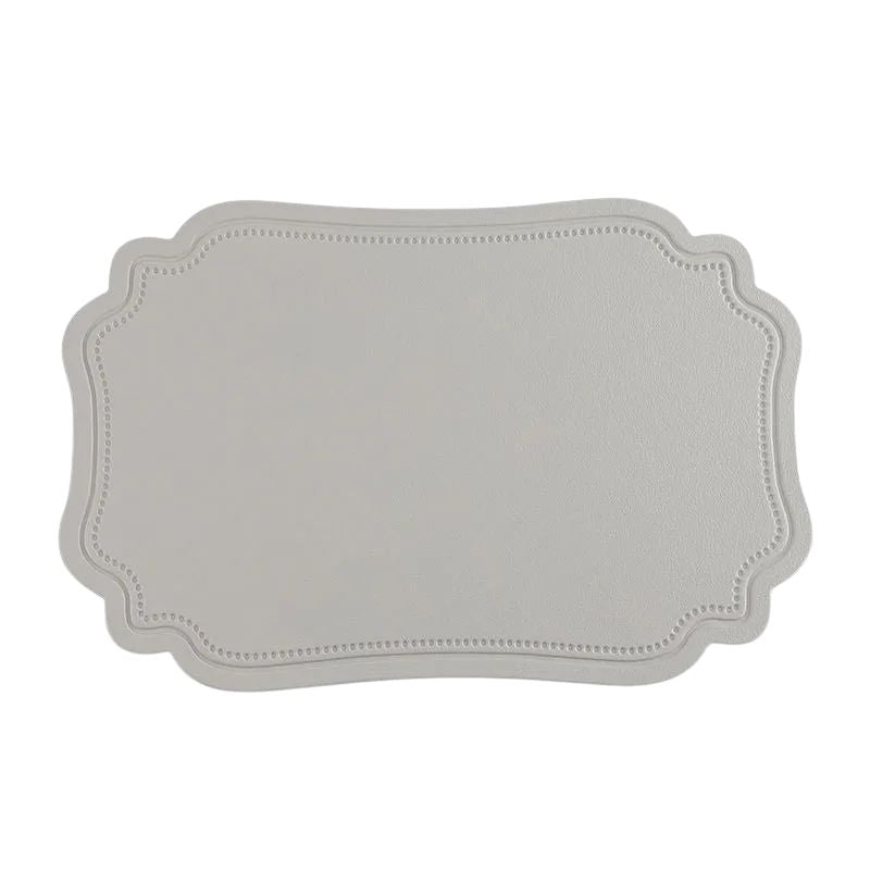 Set De Table Cuir Élégant Antidérapant Et Lavable