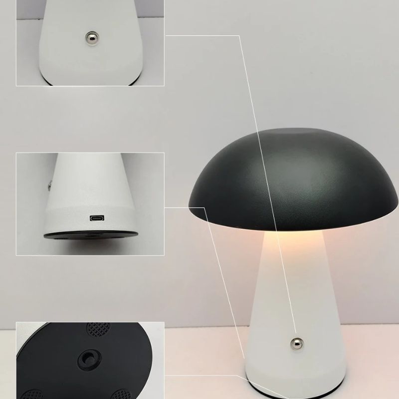 Lampe Champignon Année 70 pour Table