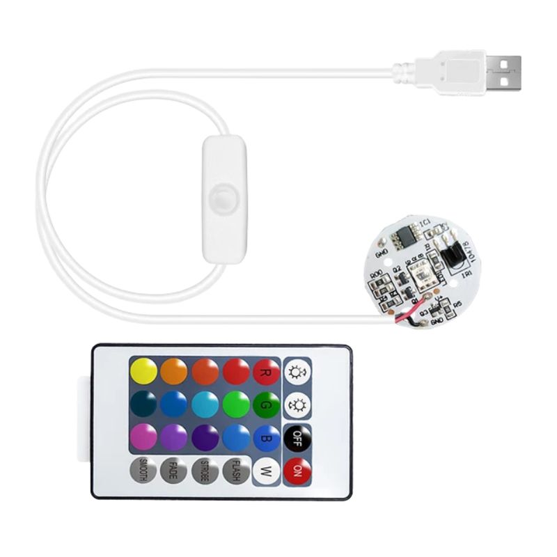 Télécommandes Universelles RGB avec Carte Lumière LED