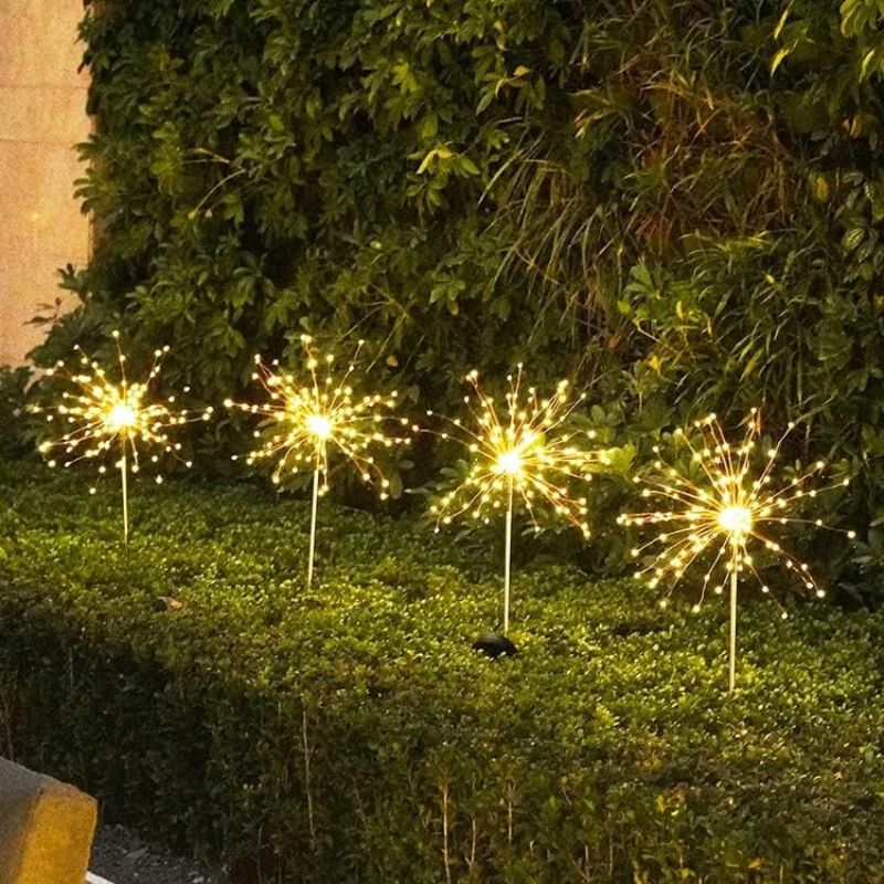 Luminaires Solaires Décoratifs Feu d’Artifice LED