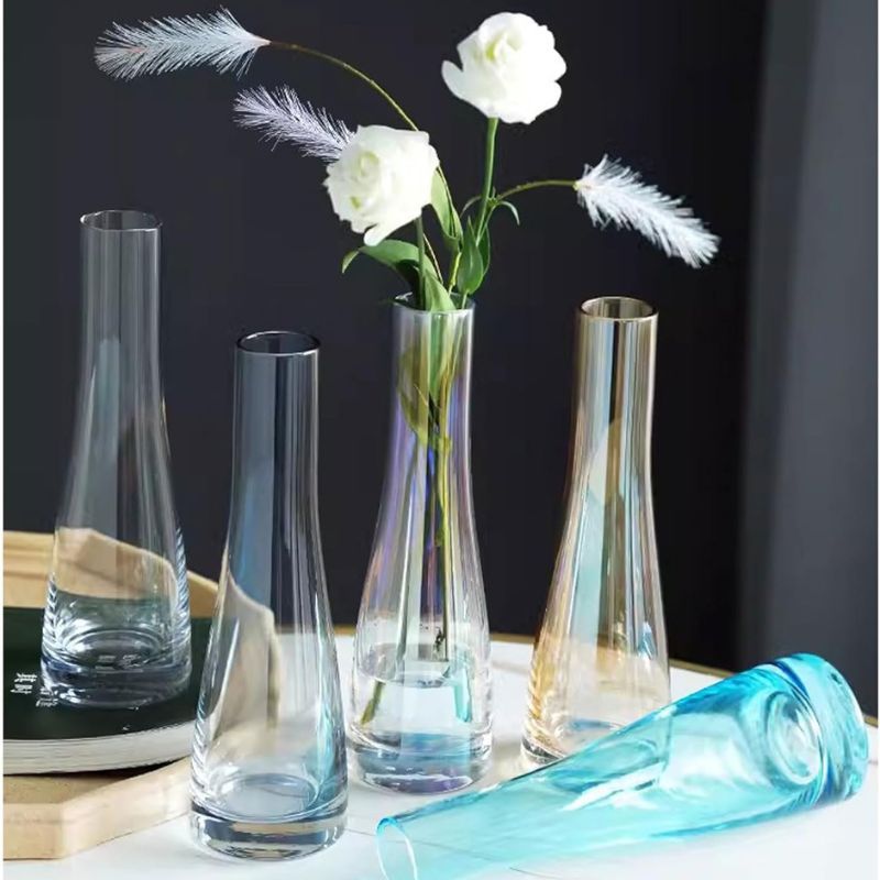 Vase Haut en Verre Style Contemporain