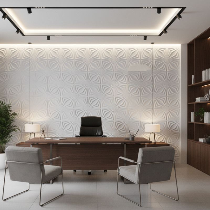 Panneau Mural Décoratif Moderne Avec Motif Symétrique 12 Pièces