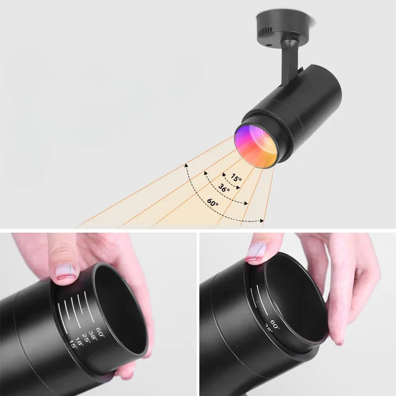 Éclairage Festif Spot LED RGB Avec Télécommande