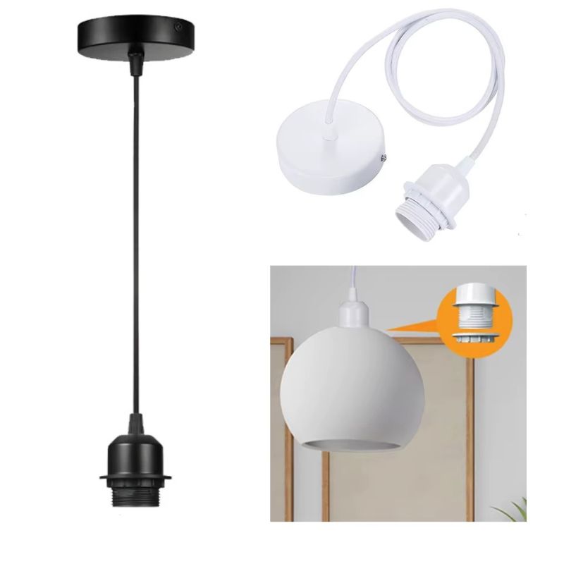 Kit De Suspension Luminaire Avec Douille Pour Ampoule