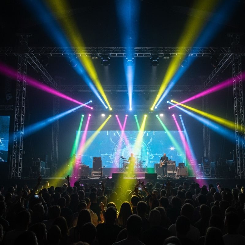 Éclairage de Salle à Tête Mobile Professionnelle