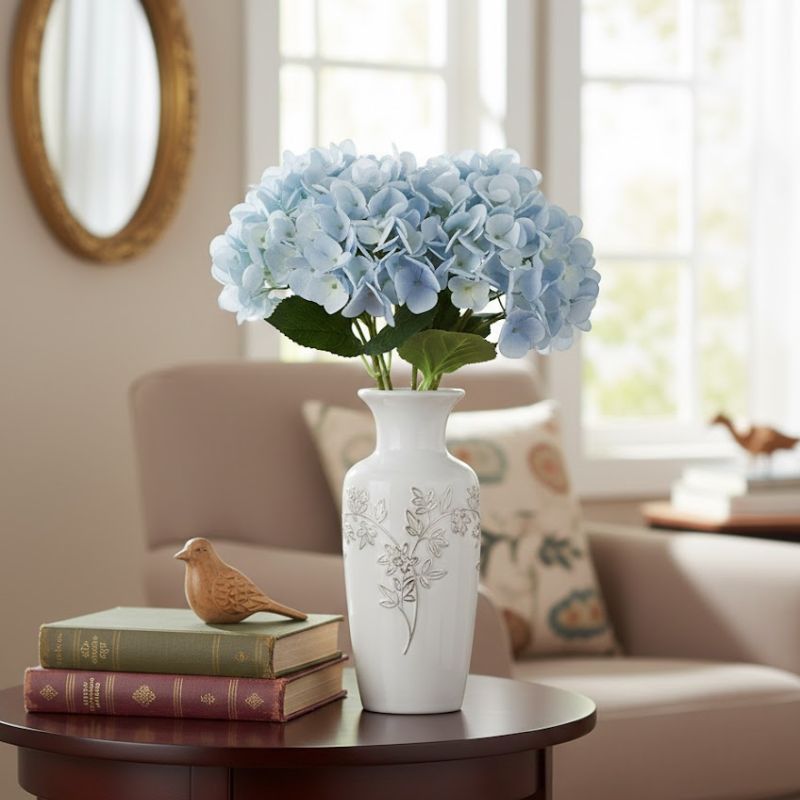 Fleur Artificielle Bleu Bouquet Floral Léger