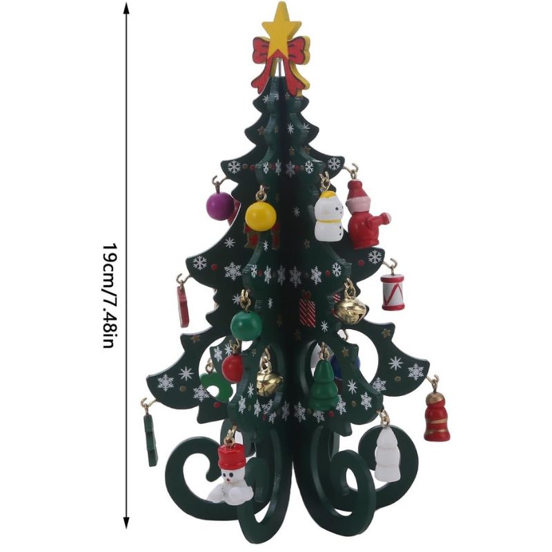 Mini Sapin De Noël En Bois Festif