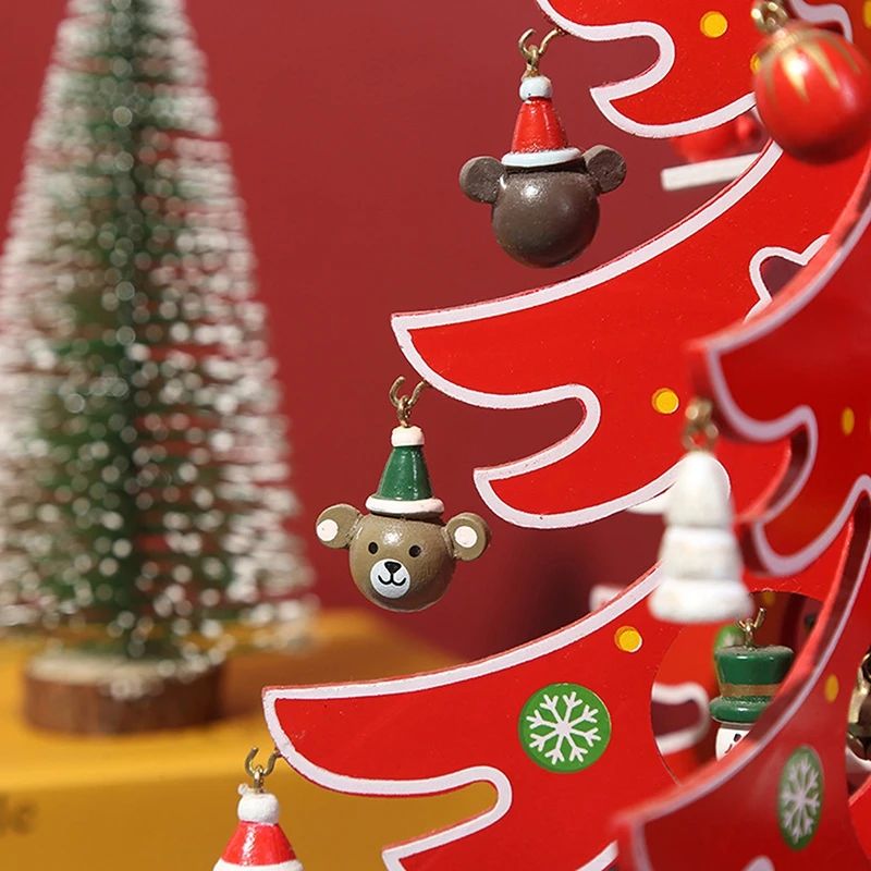 Sapin en Bois Décoratif pour Noël