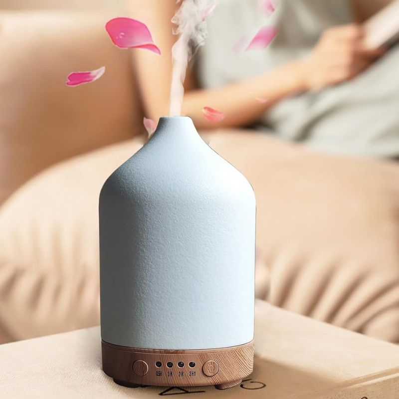 Diffuseur D’Huiles Essentielles Design En Céramique Ultrasonique Zen