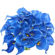 Fleur Artificielle Bleu en Bouquet Lys Calla Intense