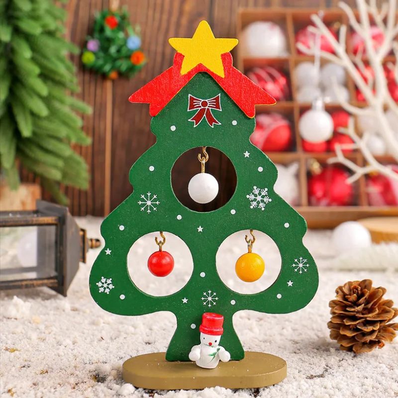 Sapin En Bois Miniature Décoratif