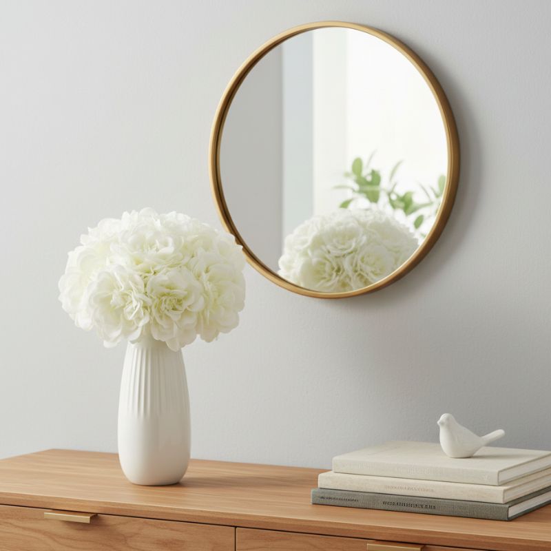 Fleur Artificielle Blanc Pivoine Effet Soie Élégant