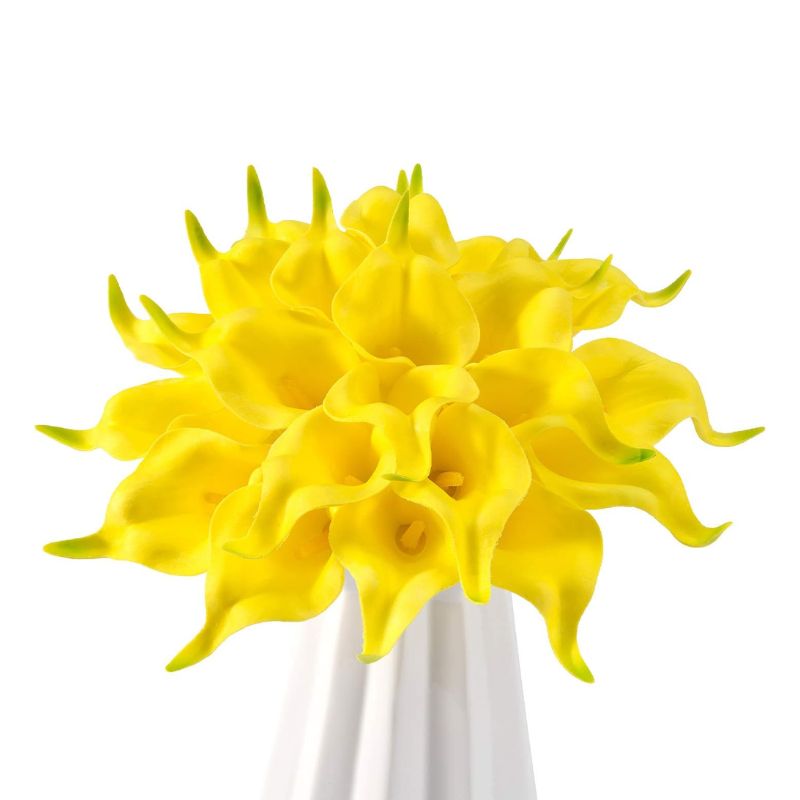 Fleur Artificielle Jaune Avec Style Décoratif Moderne