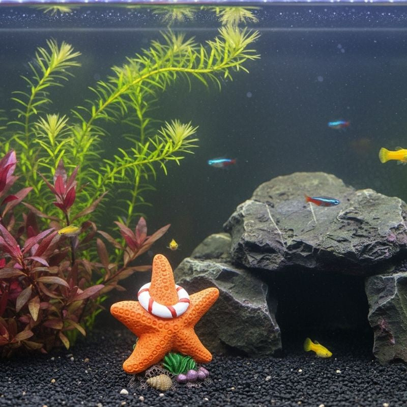 Décoration Terrarium En Étoile De Mer Avec Ornement Marin