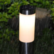 Borne Lumineuse Solaire Design Cylindrique en Acier Inoxydable