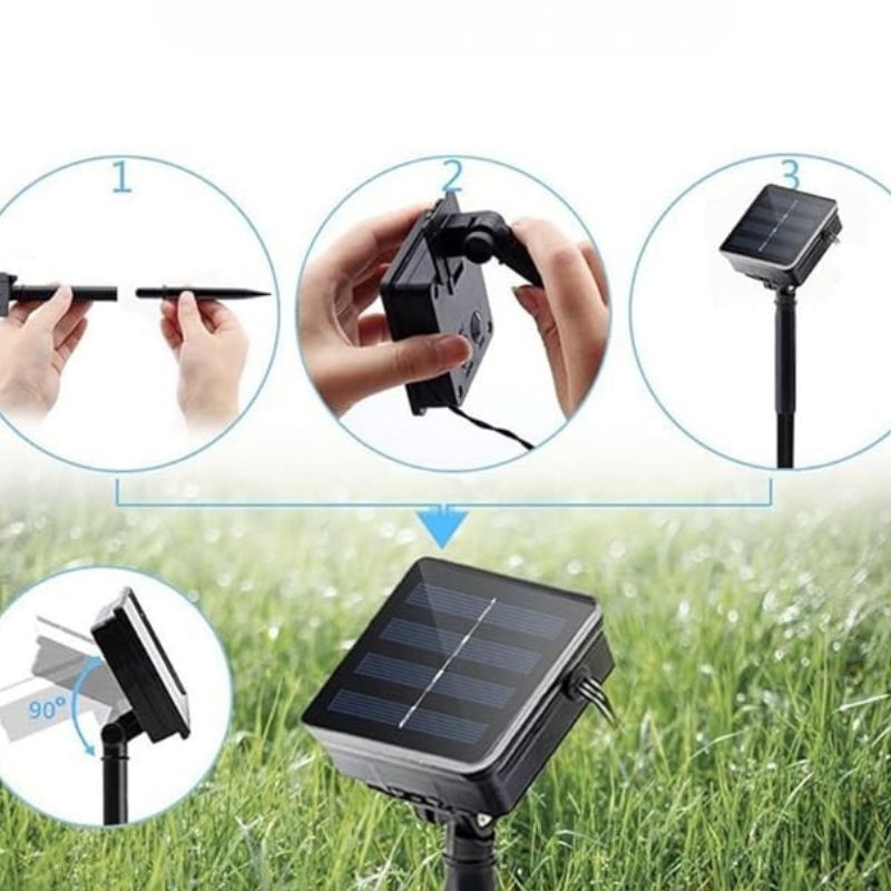 Guirlandes Solaires LED Goutte d’Eau