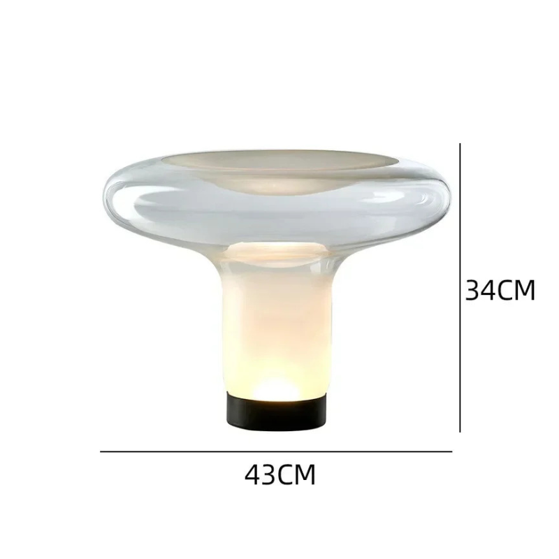 Lampe Champignon En Verre Design Nordique LED