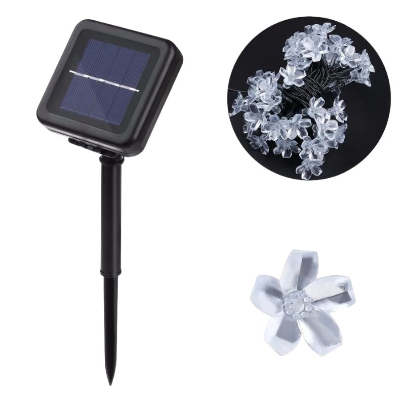 Guirlandes Solaires LED Fleurs Lumineuses