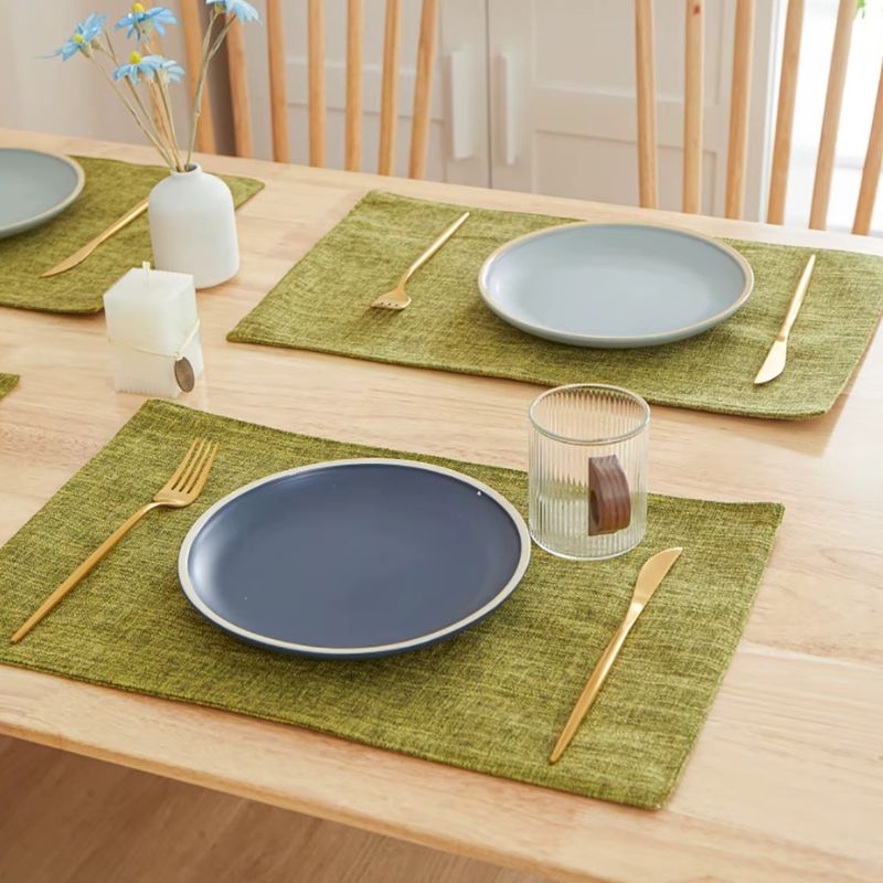 Set De Table En Lin Lavable Et Antidérapant