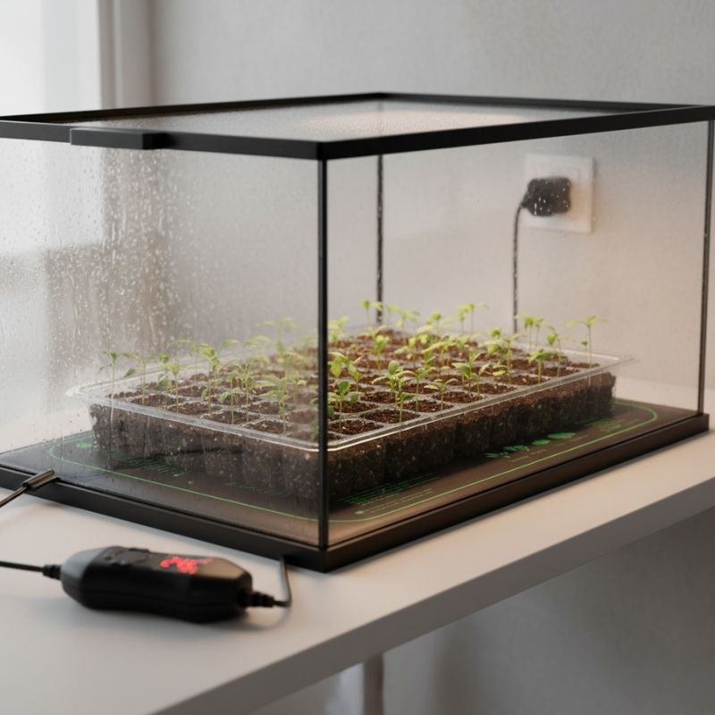 Tapis Chauffant Terrarium Avec Thermostat Numérique Réglable