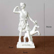 Sculpture Grecque Déesse Artémis En Style Antique Avec Cerf