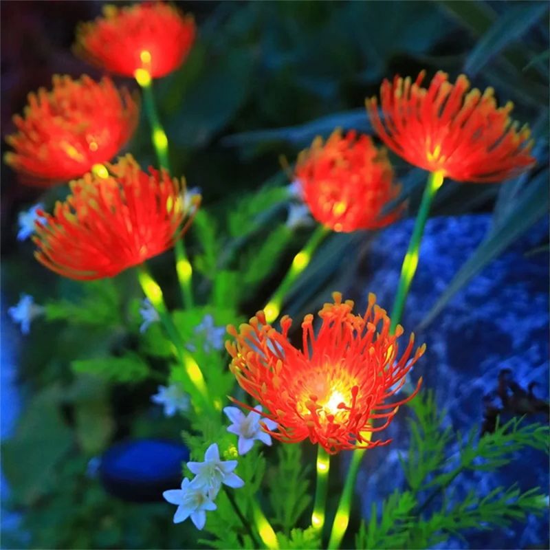 Éclairages Solaires de Jardin en Forme de Fleurs