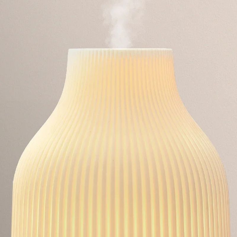 Diffuseur D’Huiles Essentielles Design En Céramique Avec Base En Bois