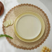 Set De Table En Papier Rond Tissé Naturel Et Élégant