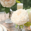 Fleur Artificielle Beige Avec Pivoines