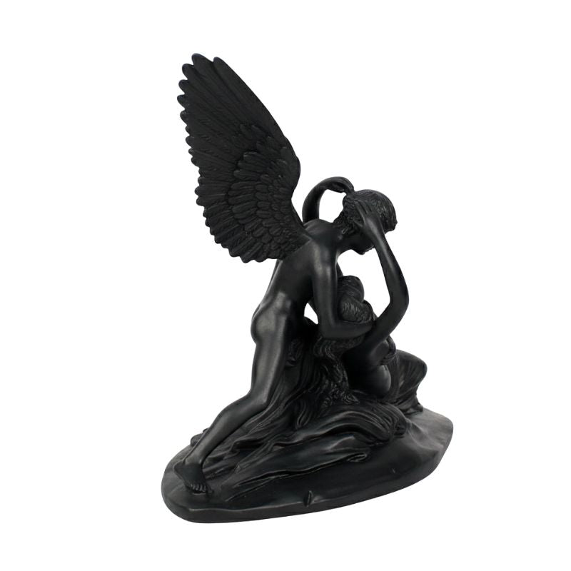 Sculpture Grecque Ange Ailé En Scène Mythologique Passionnée
