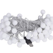 Guirlande LED Boules Blanches Ambiance Féérique