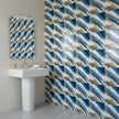 Panneau Mural Salle De Bain Imperméable Avec Finition Marbre Bleu